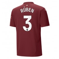 Echipament fotbal Manchester City Ruben Dias #3 Tricou Treilea 2024-25 maneca scurta